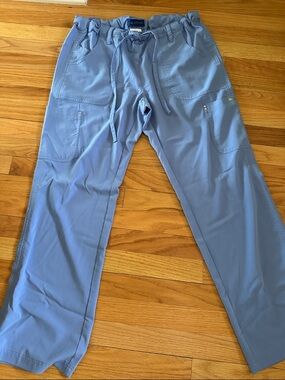Women’s Koi Sapphire Scrub pants Ceil Blue Drawstring size medium